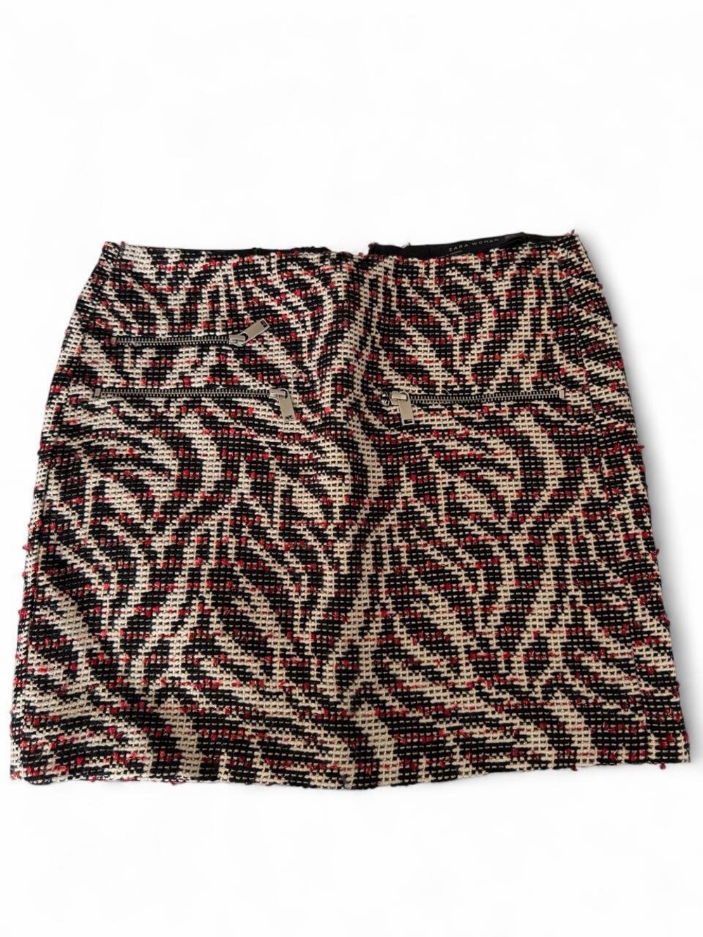 Zara Woman tweed mini skirt